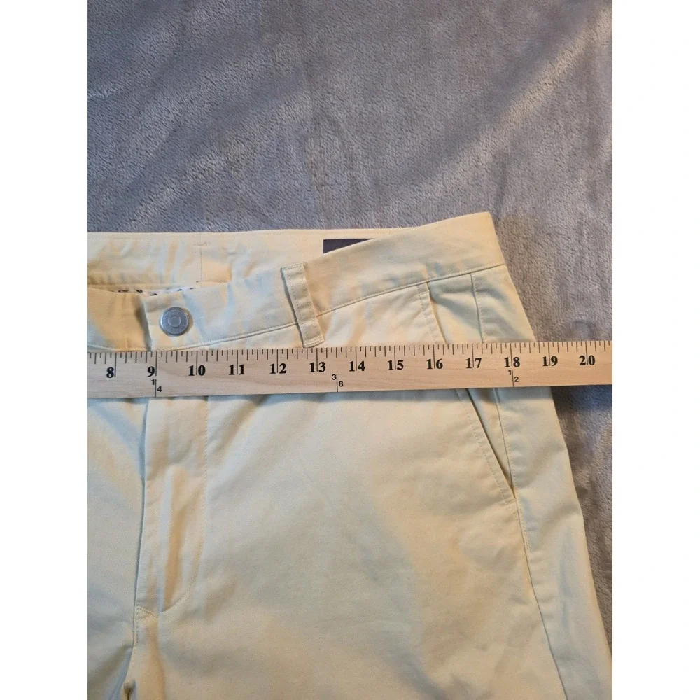 Bonobos Men's Chino Pants 34x30 Yellow Slim Fit Flat Front Casual